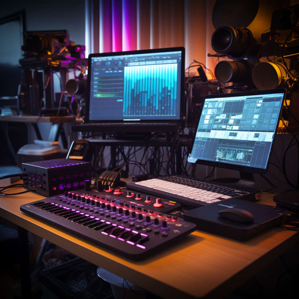 Professional home studio with Ableton Push