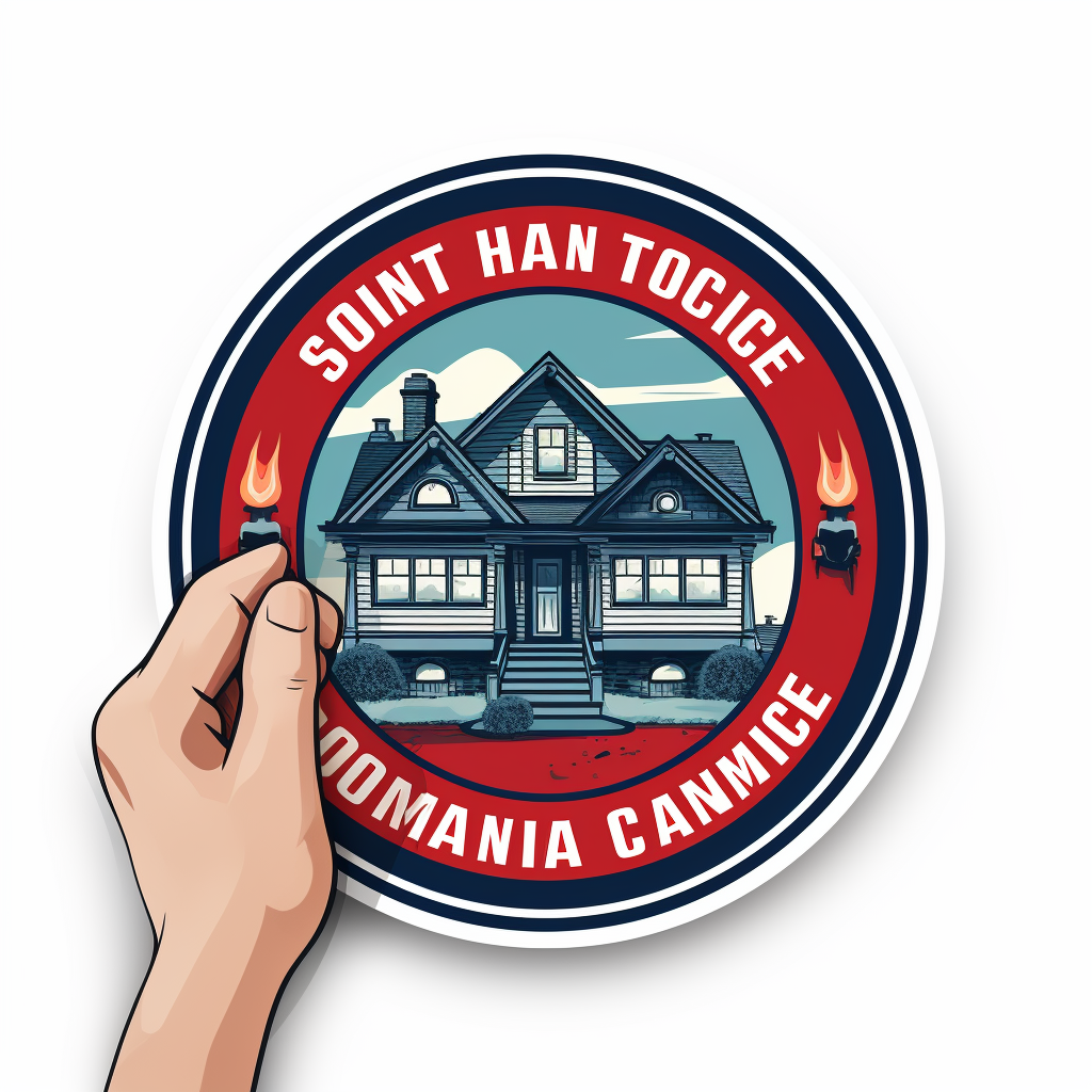 Home Inspection Logo Sticker Design