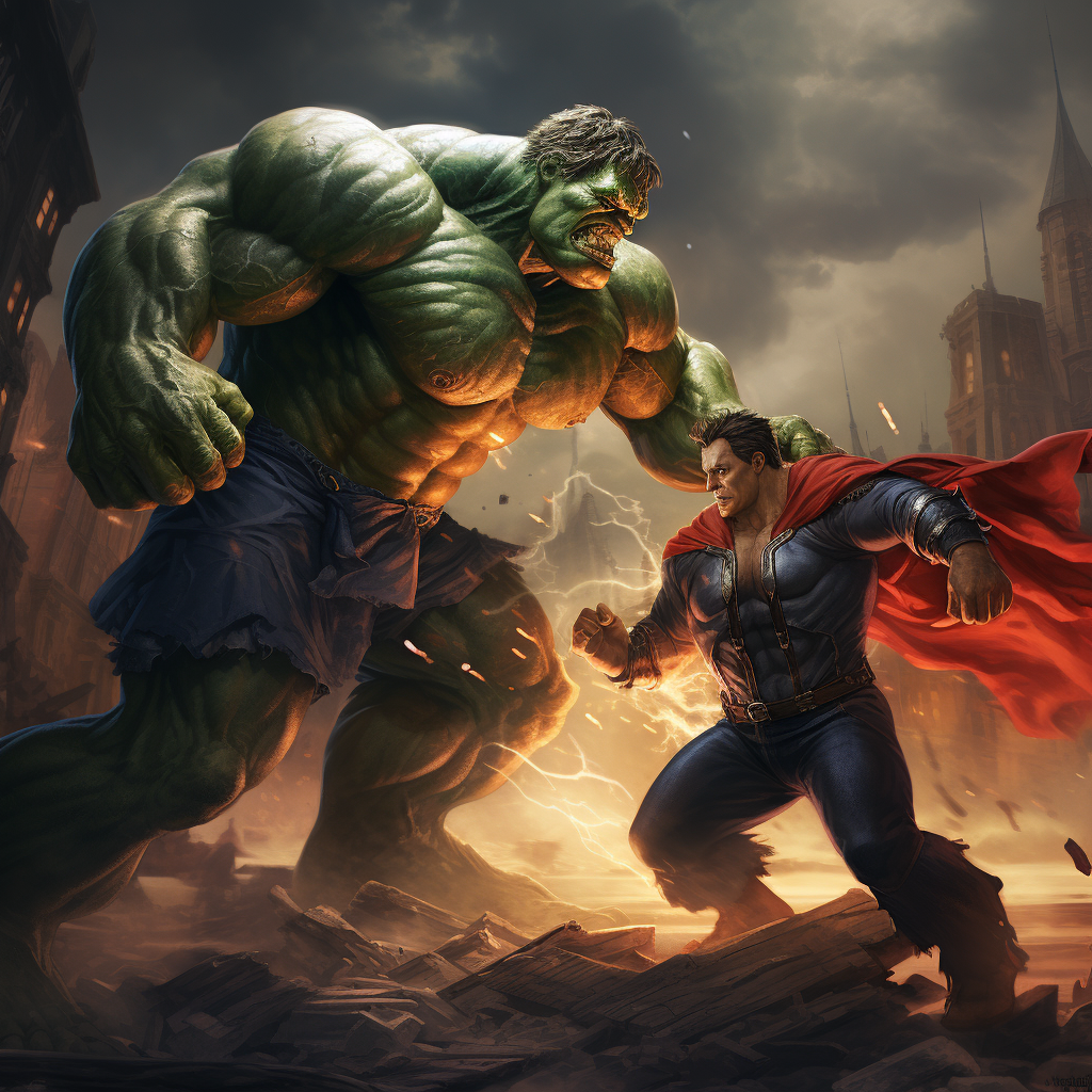 Intense showdown between Homelander and Hulk