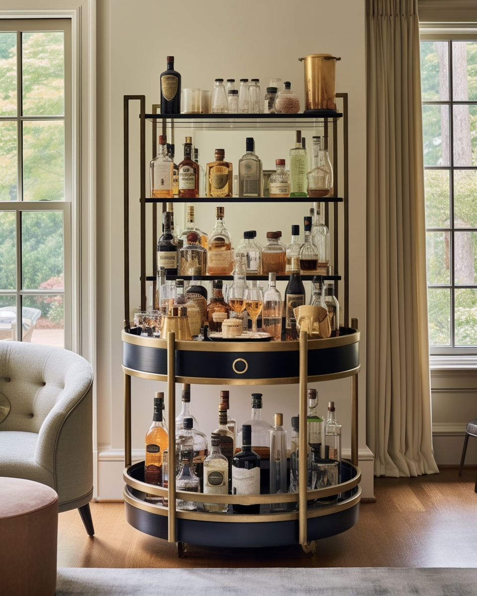 Modern home mini-bar interiors