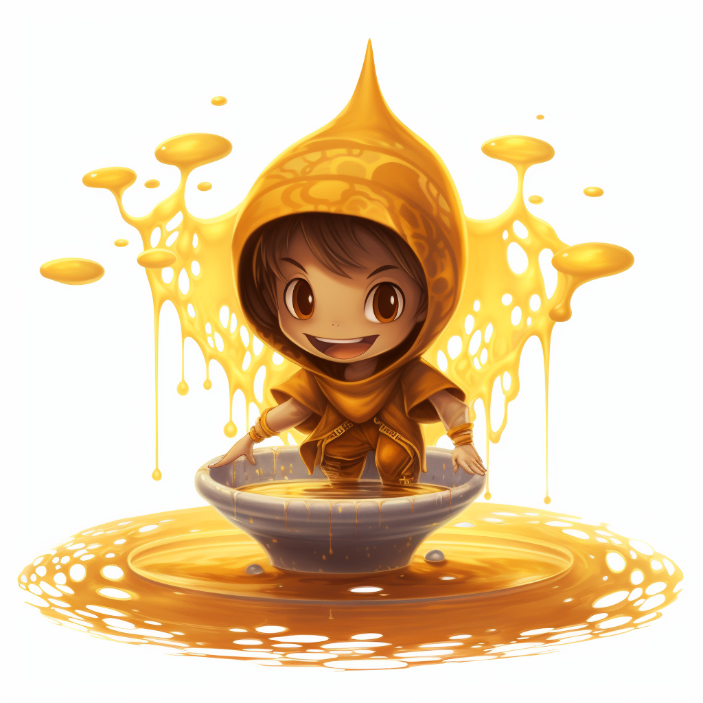 Honey Djinn emerging from a Honeypot