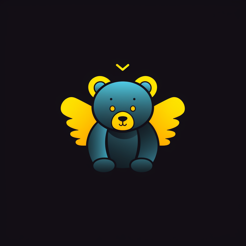 Honeybear Minimalistic Neon Logo