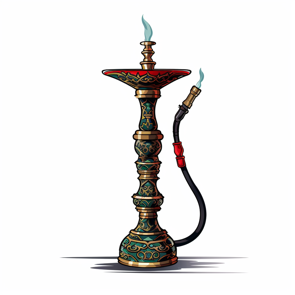 Simple Hookah Vector Drawing