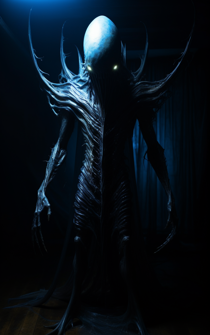 Stylized Bioluminescent Alien Creature