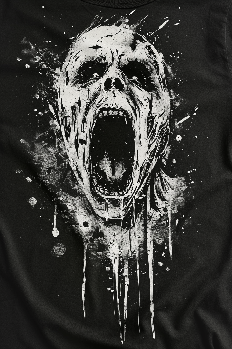 Scary horror t-shirt design