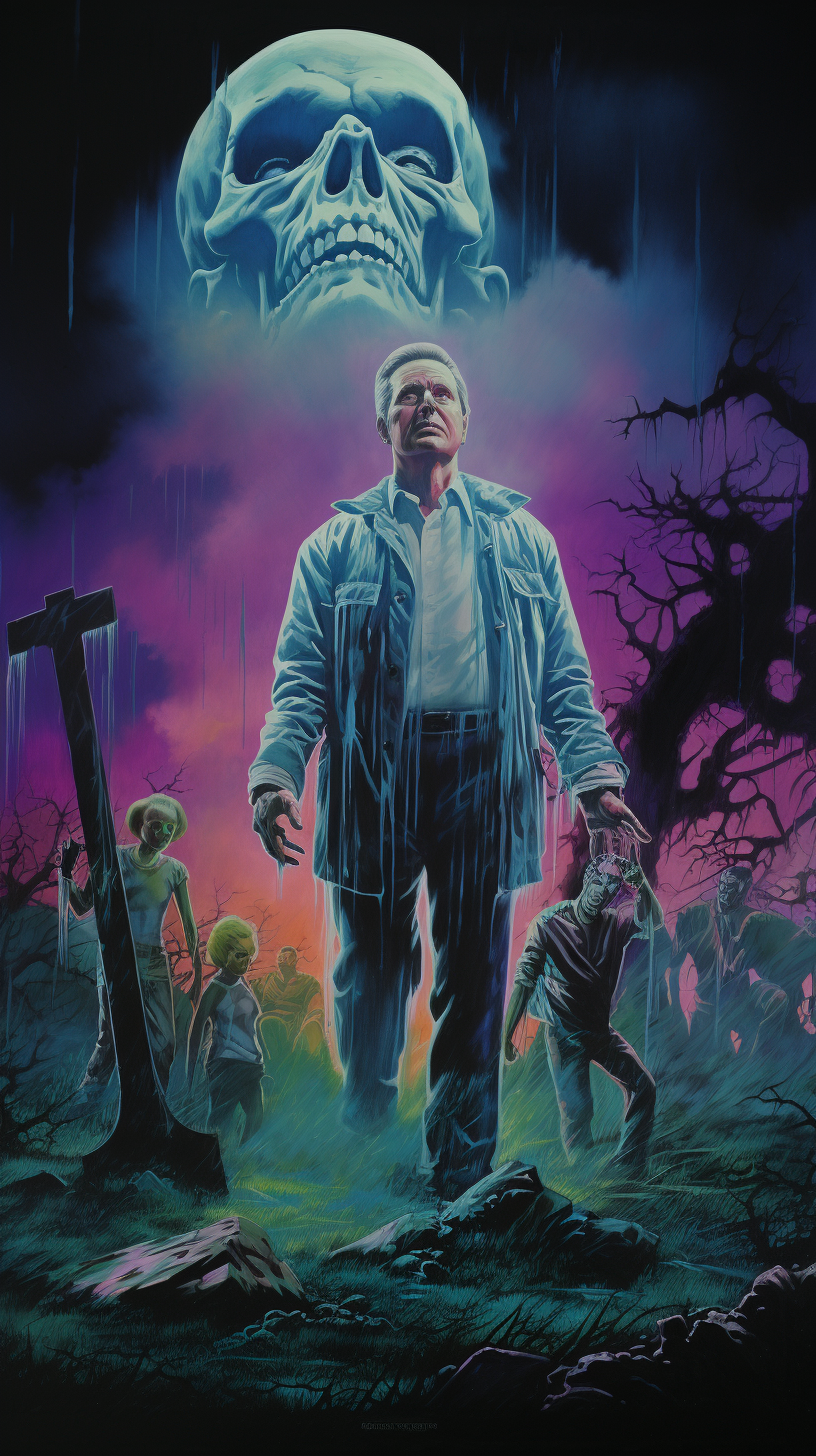 Classic 80's Style Horror Movie Poster