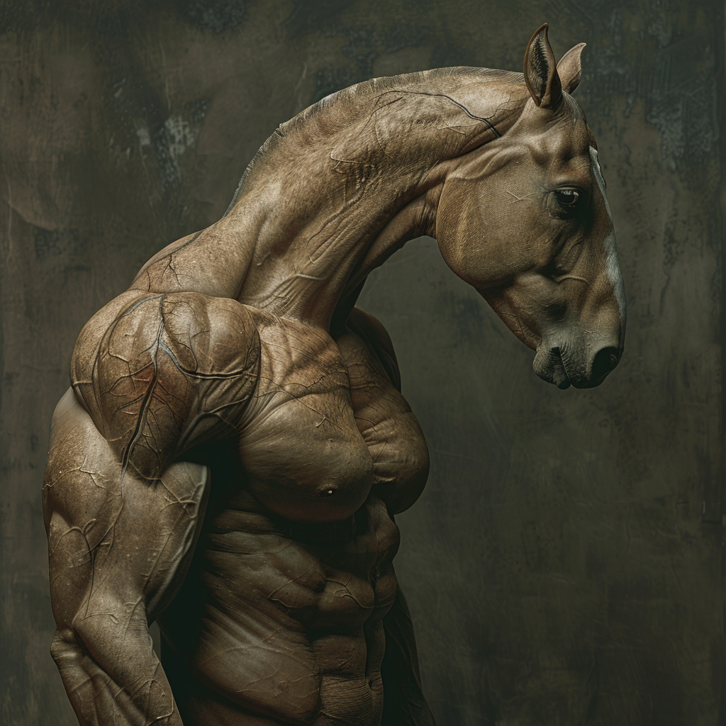 Horse man hybrid creature