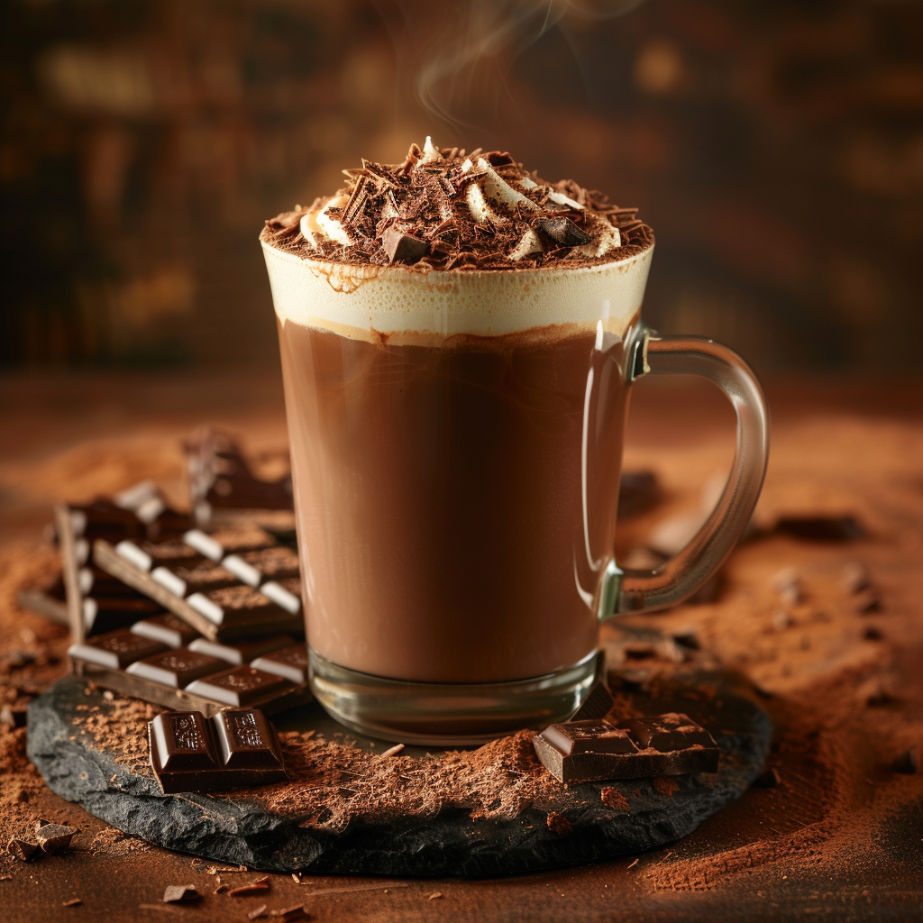 Hot Chocolate with Chocolate Decoration