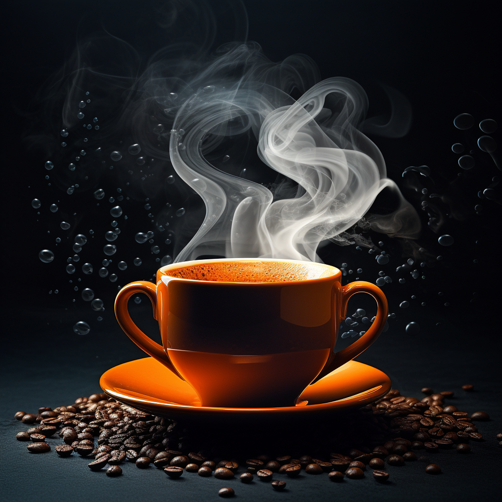 Hot cup of coffee