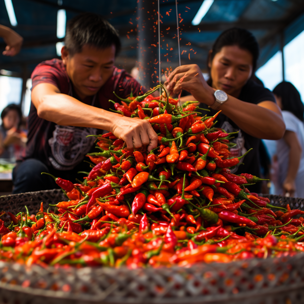 Spicy hot pepper ceremony