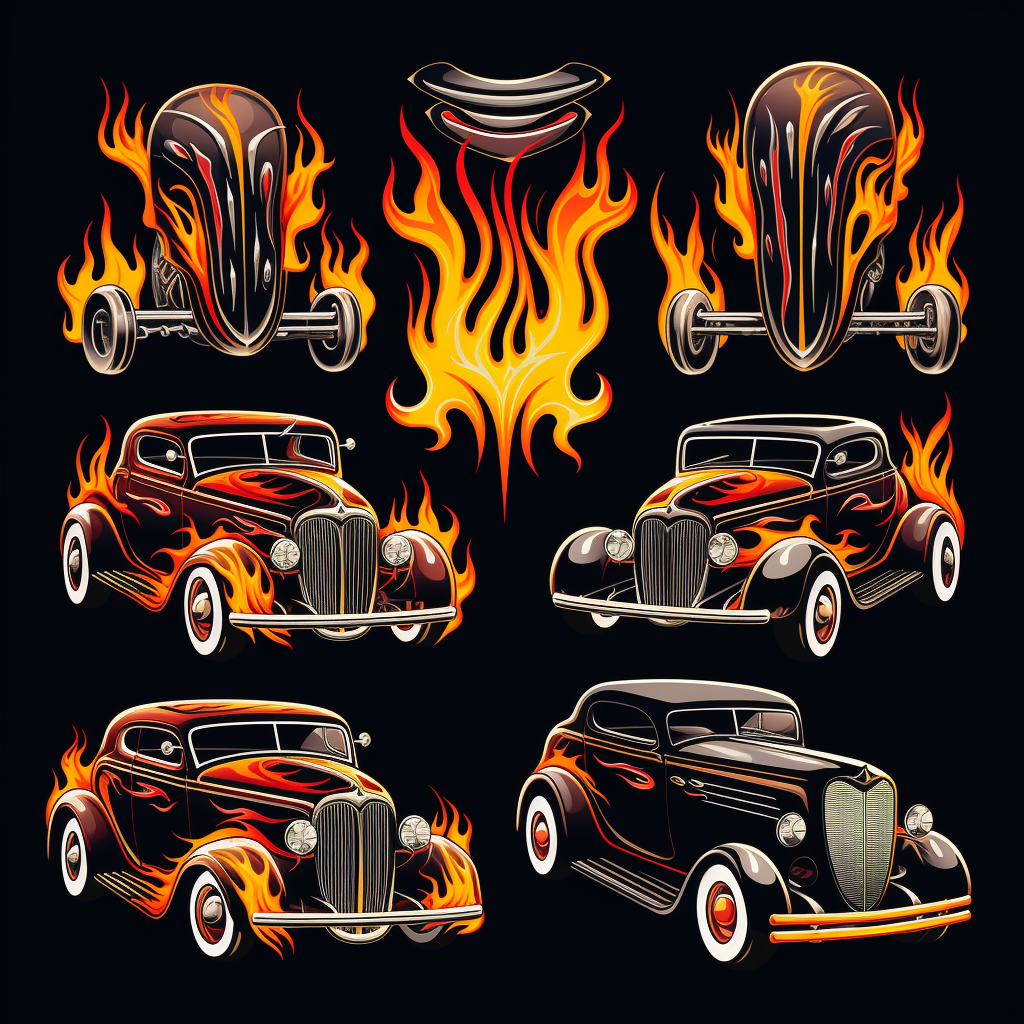 Hot Rod Flames Designs