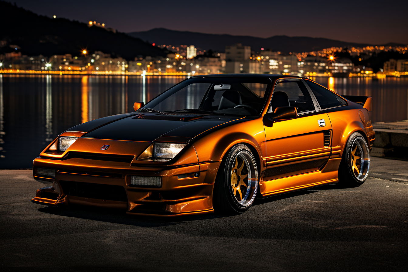 Metallic orange Hot Rod Honda CRX