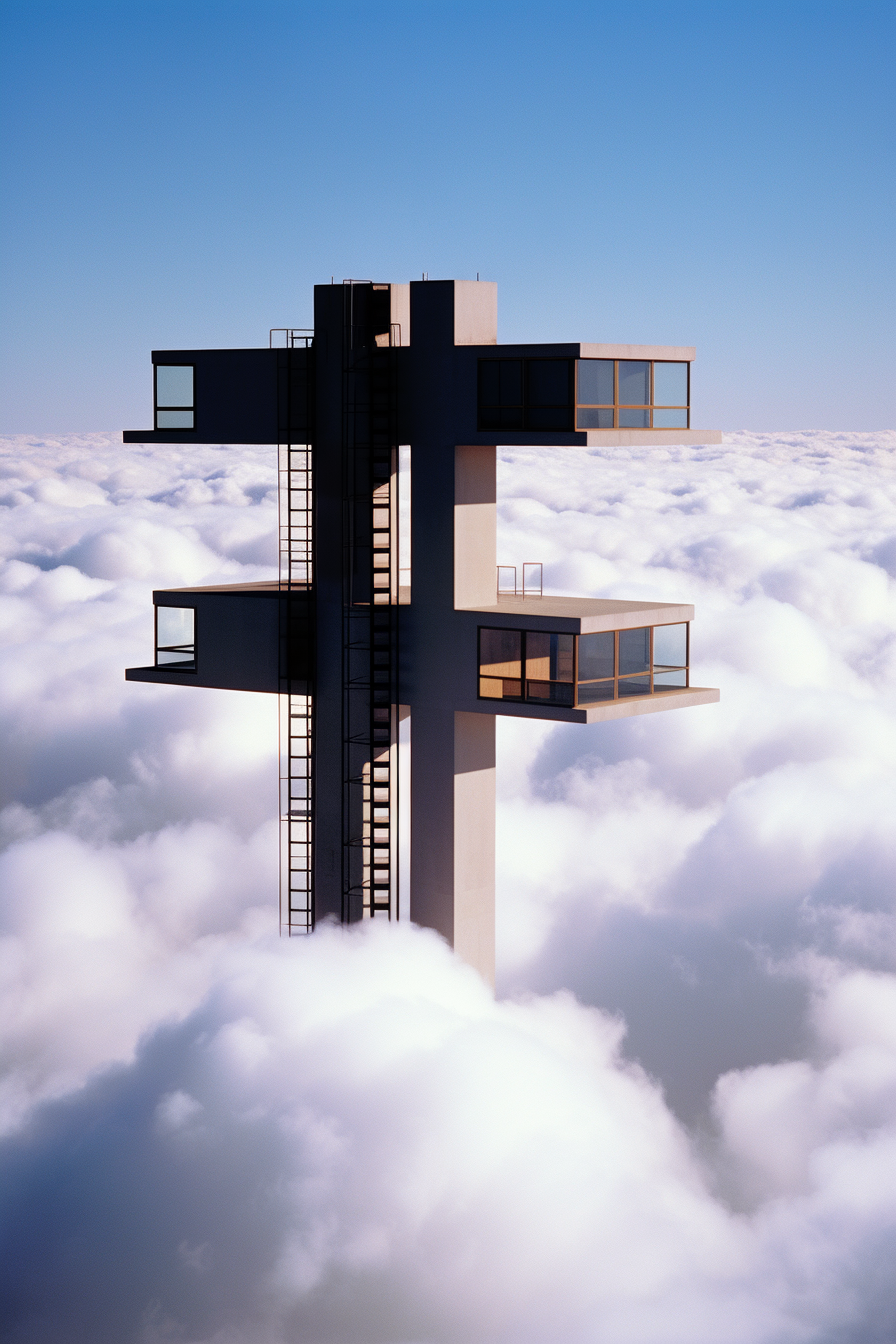 House Above the Clouds by Chillida, Ricardo Bofill, Peter Zumthor, Valerio Olgiati