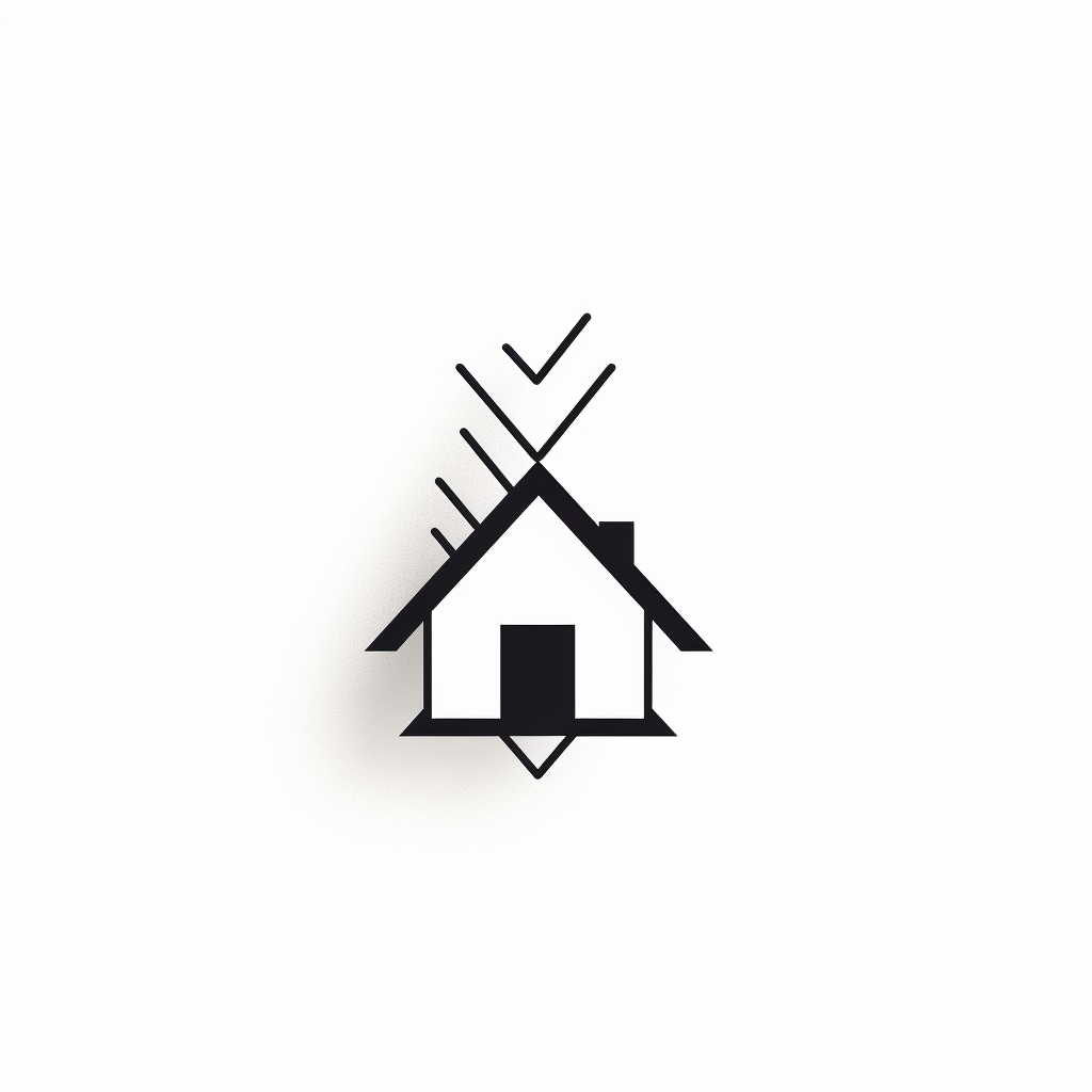 Minimalist house flipping logo