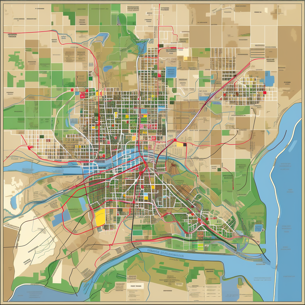 Houston computer program map