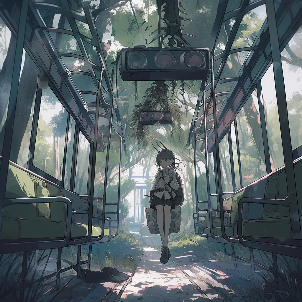 Public transport in alien forest