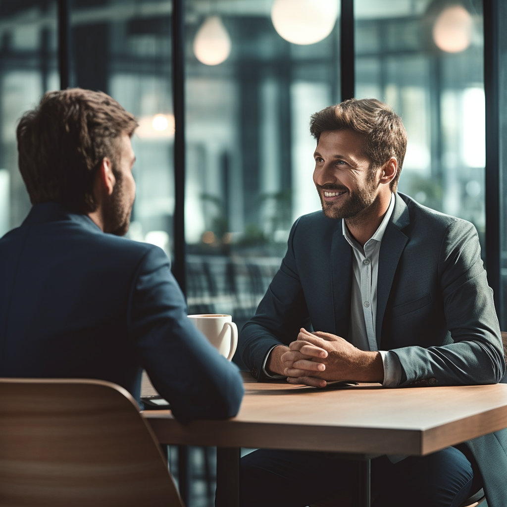 HR mentor talking to employee