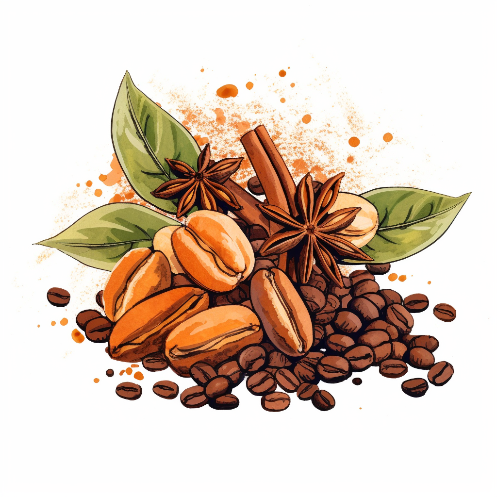 coffee-beans-spices-bright-illustration