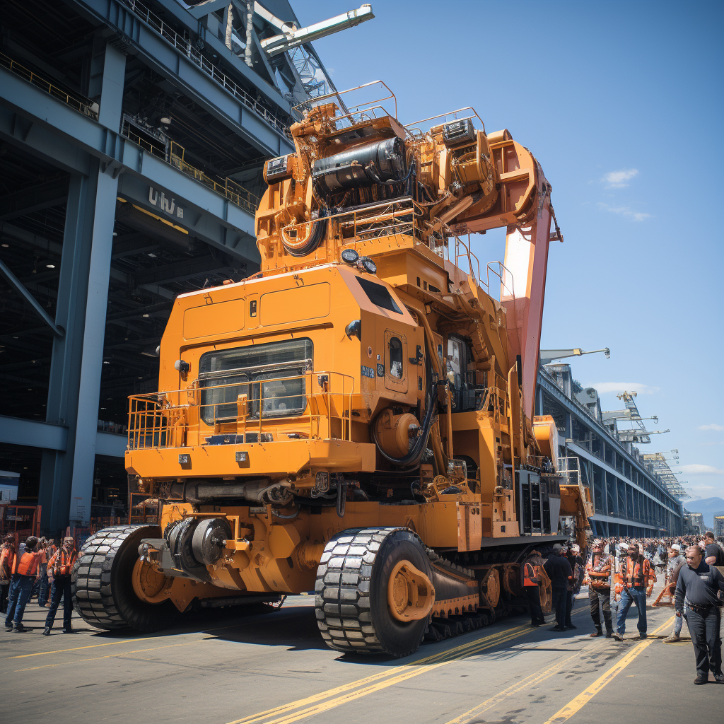 Robots unloading container ship with precision