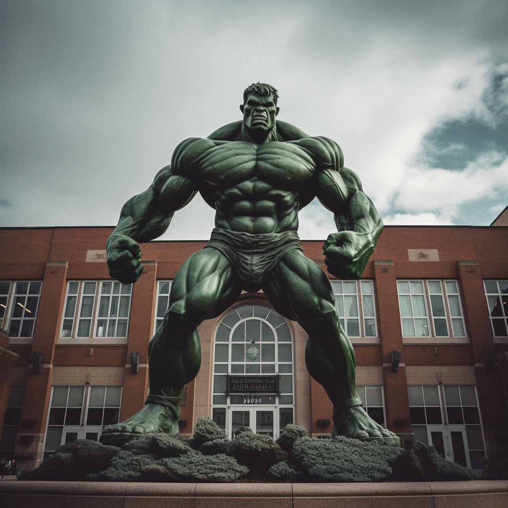 Hulk standing at University of Alabama