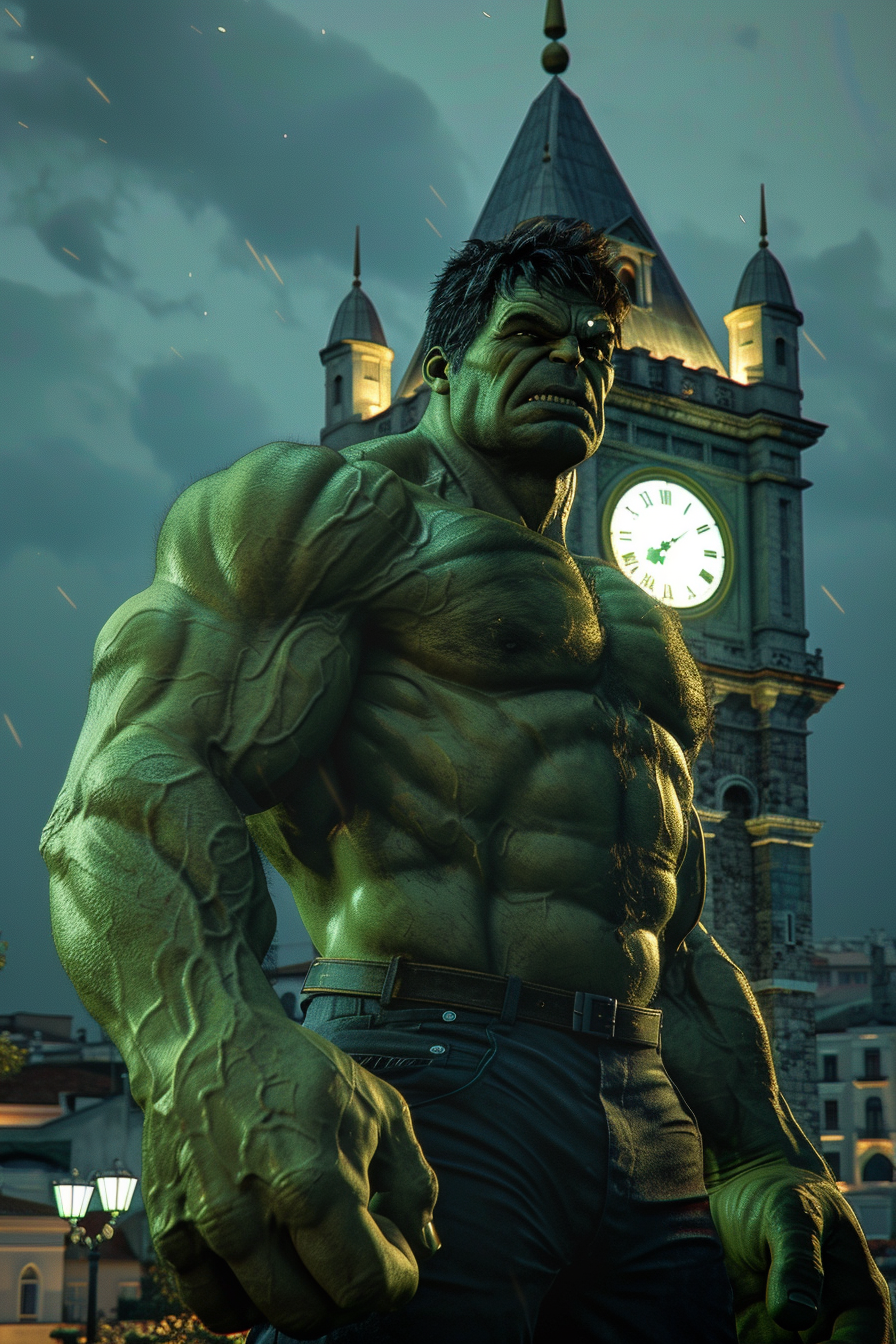 Hulk at Izmir Clock Tower