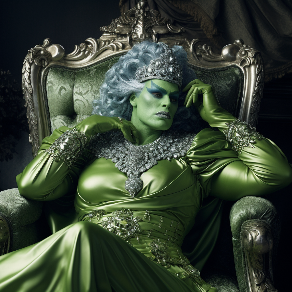 Hulk transformed as Mirror Queen