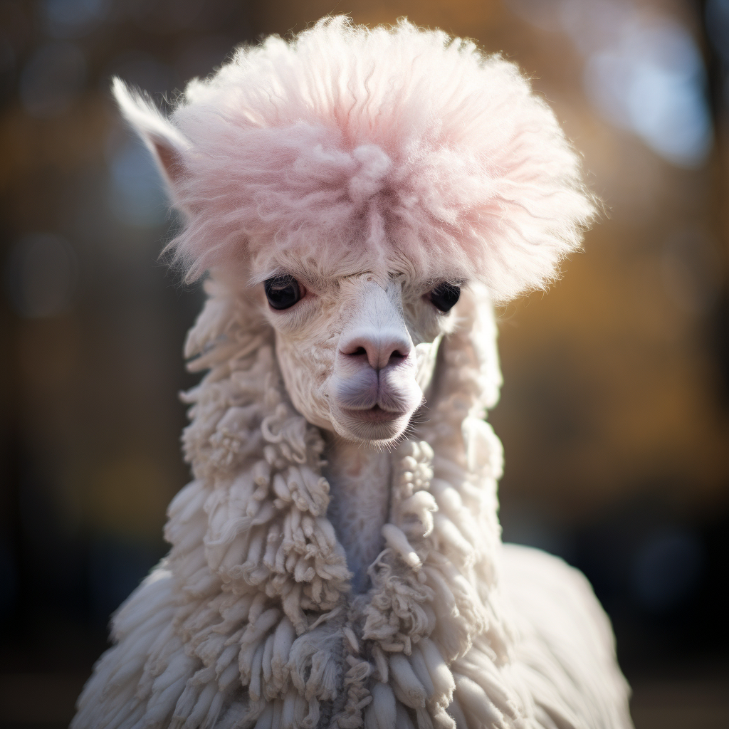 Fascinating Human Alpaca Hybrid Artwork