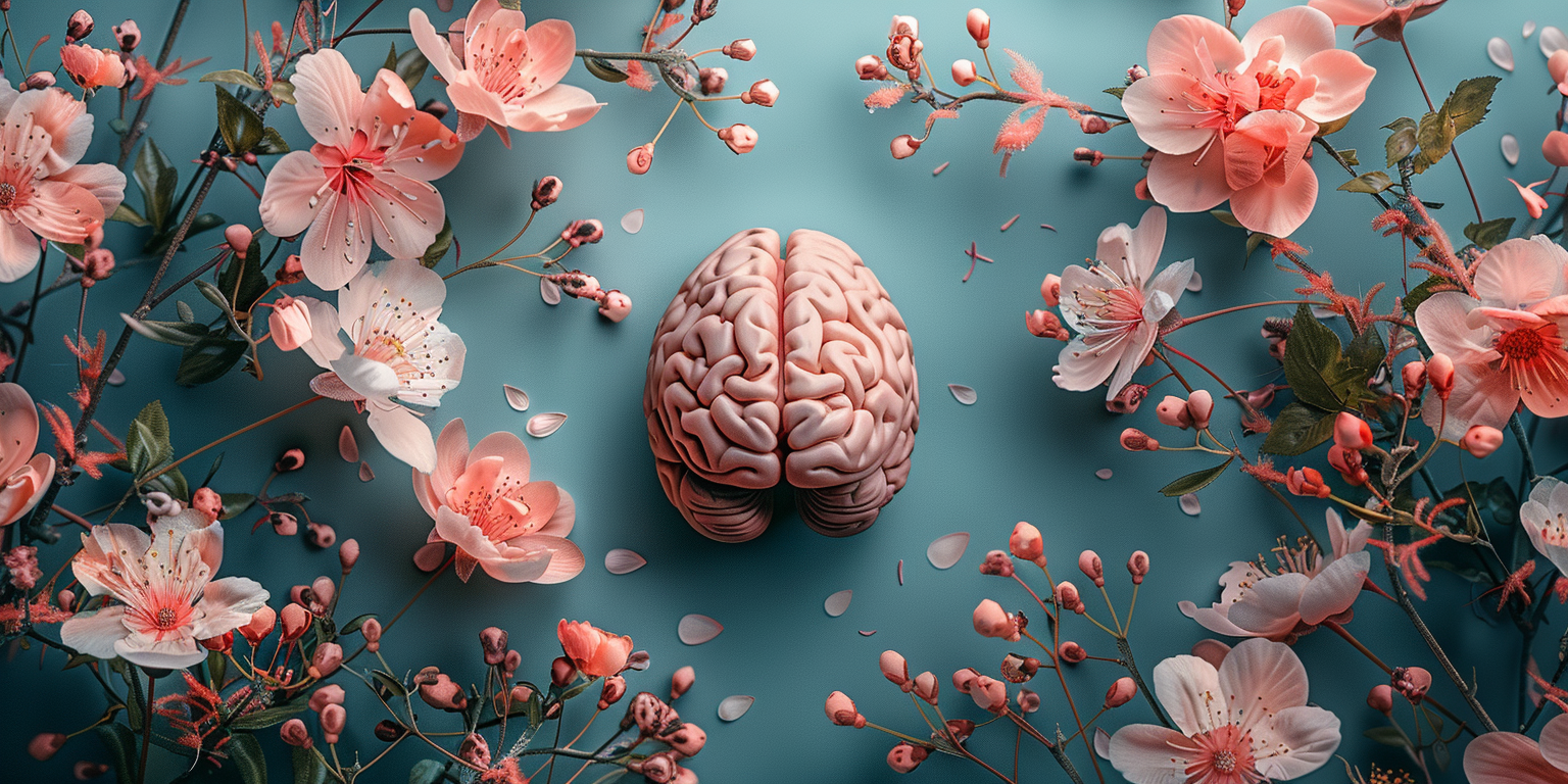 Human Brain Spring Flowers