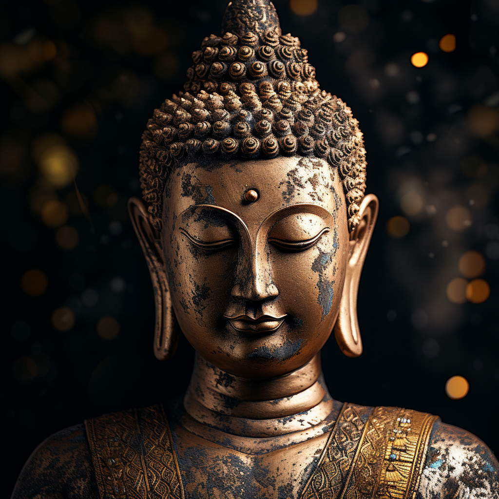 Beautiful Human Buddha Headshot Picture