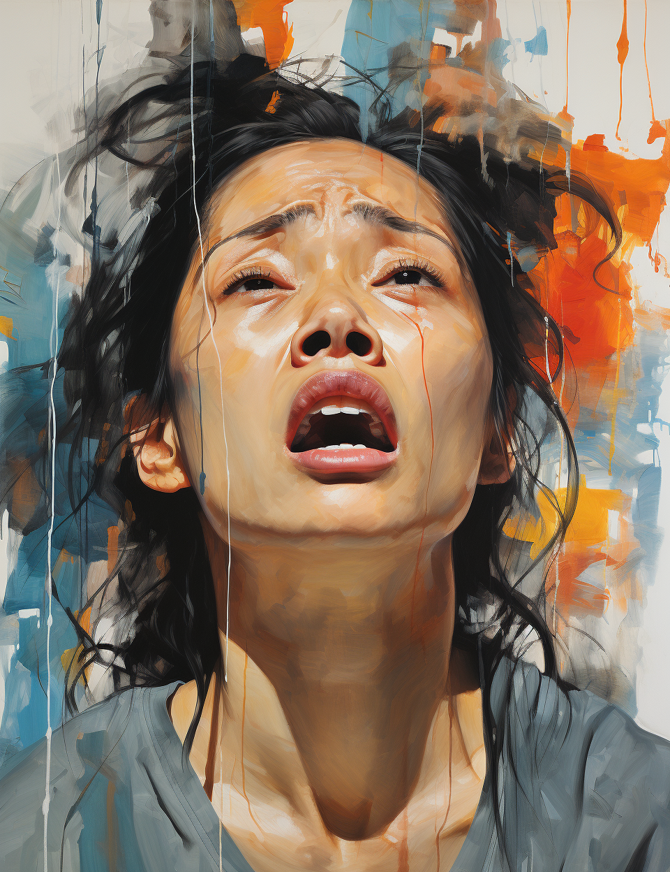 Human Emotions Poster Art by Liu Xiaodong