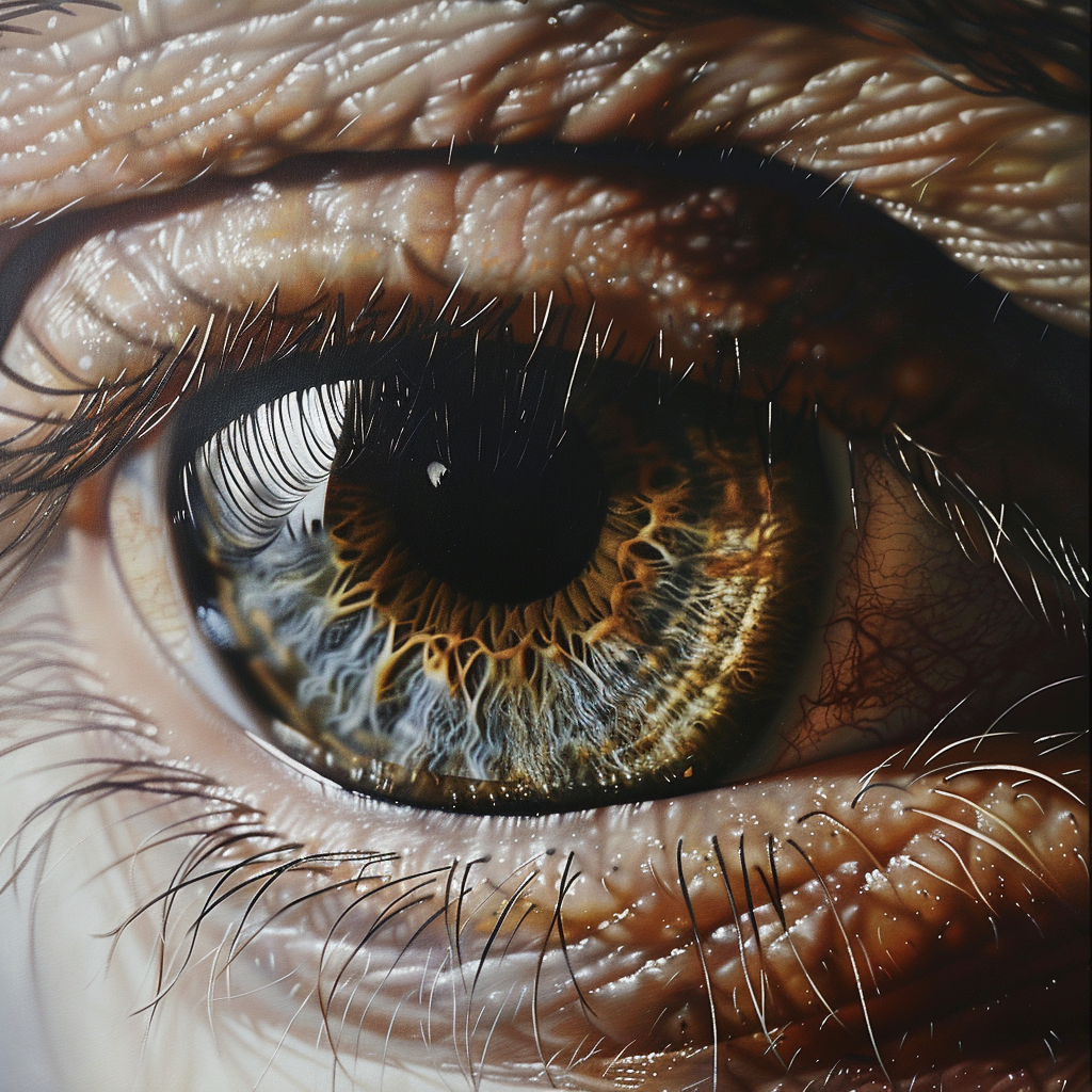 detailed human eye close-up