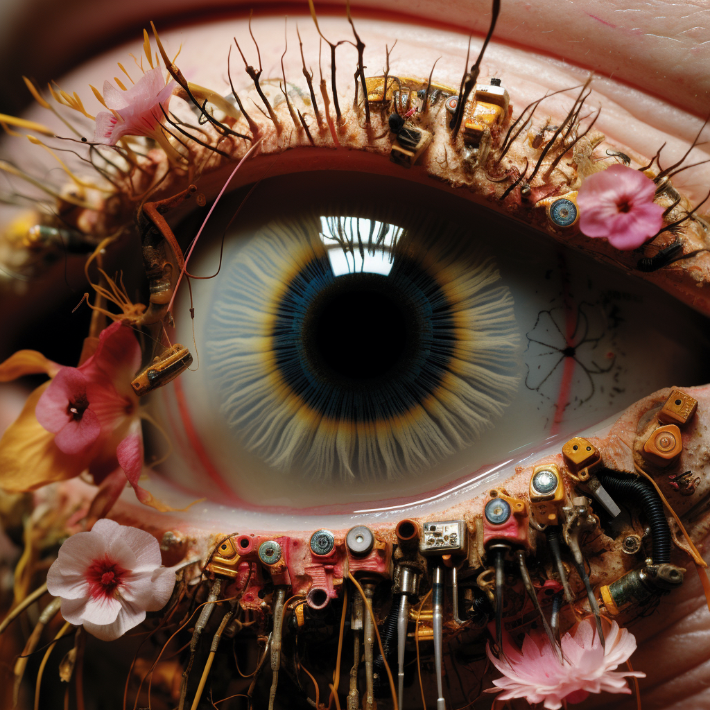 Micro Chips Made from Human Eyeballs and Flowers