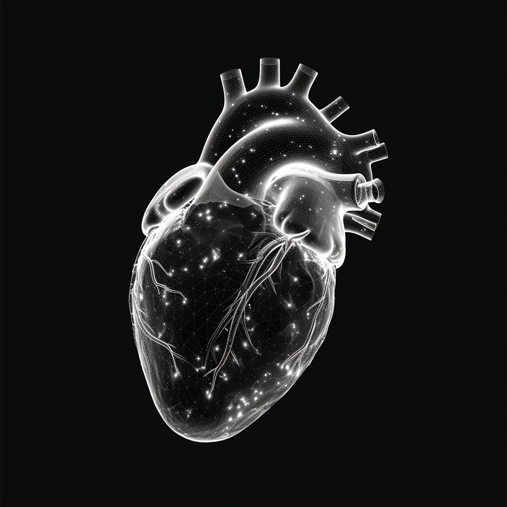 Human heart echolocation sci-fi movie vibes