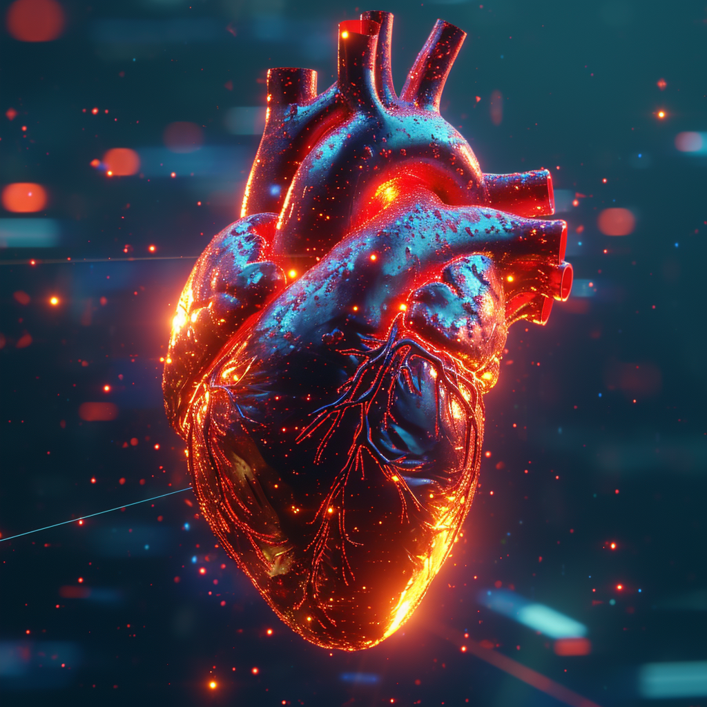 Human Heart Echolocation Sci-Fi Realistic