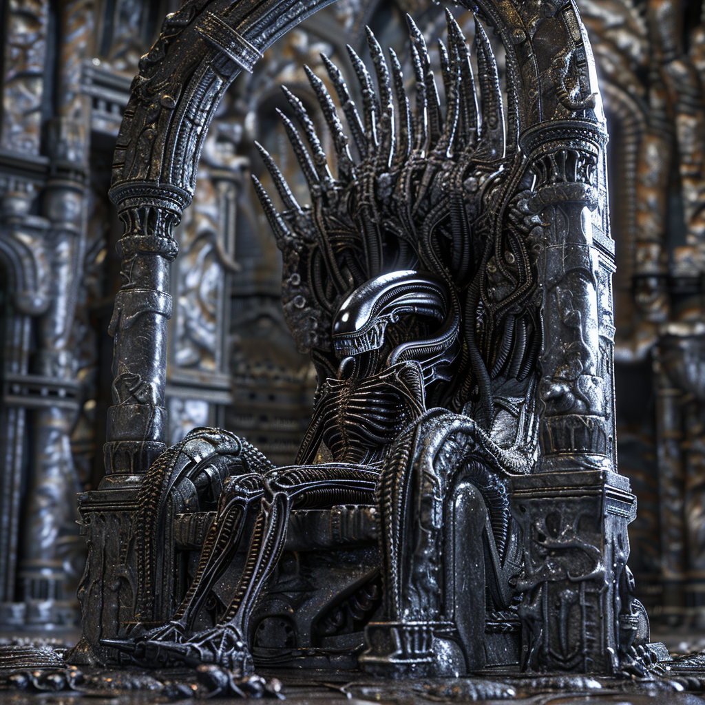 Tall Slender Queen Throne Room