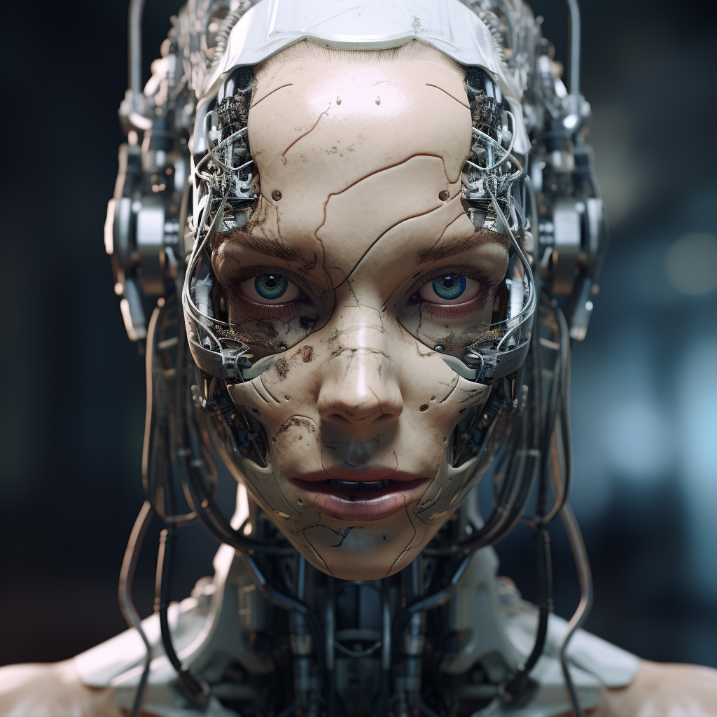 Realistic humanoid robot with expressive mouth