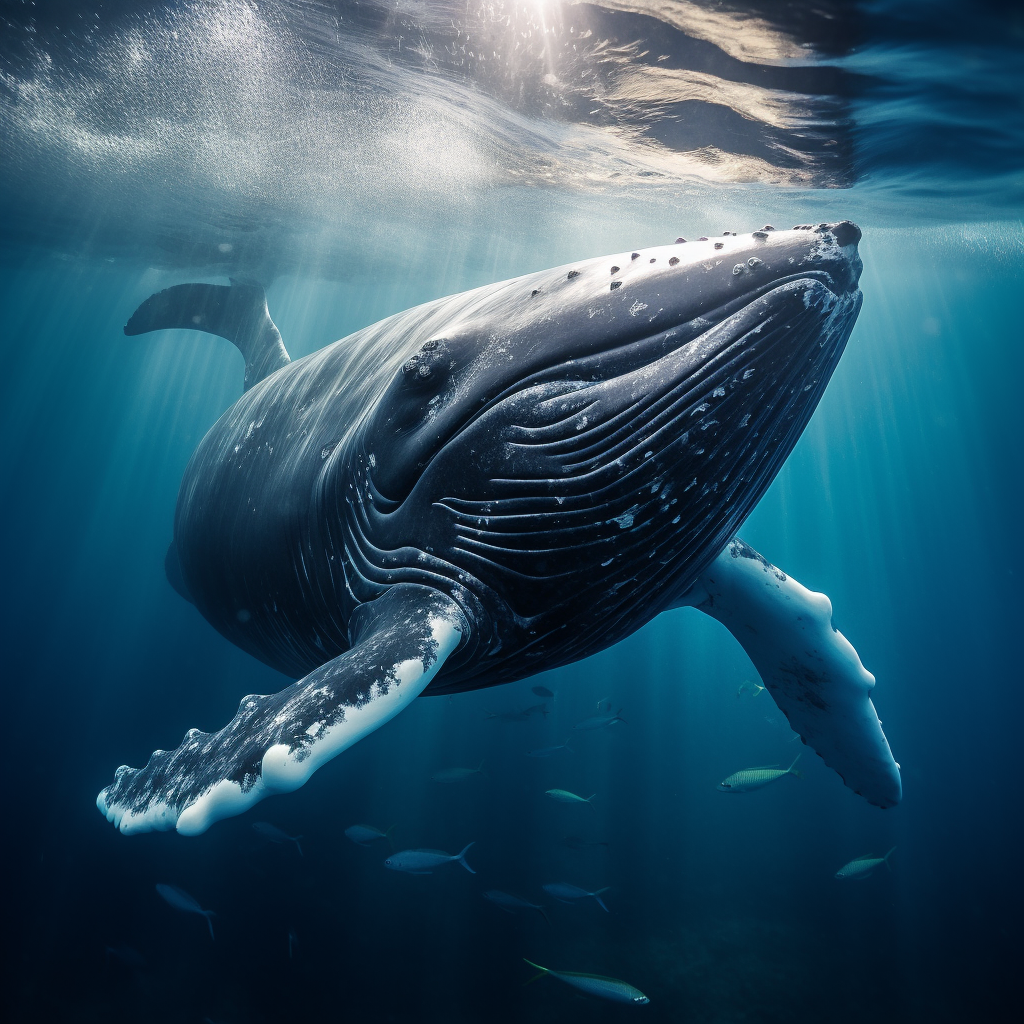 Close-Up of Humpback Whale's Face