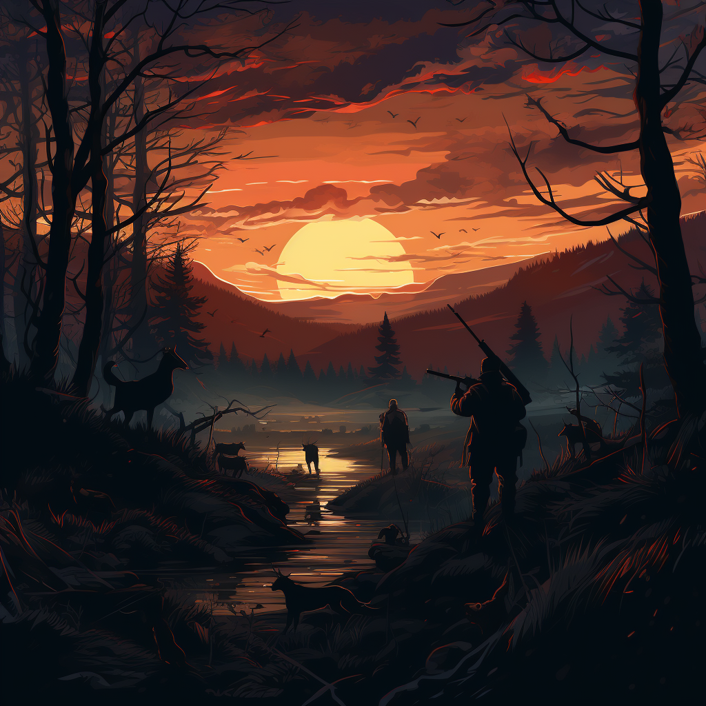 A captivating hunting scene for email marketing