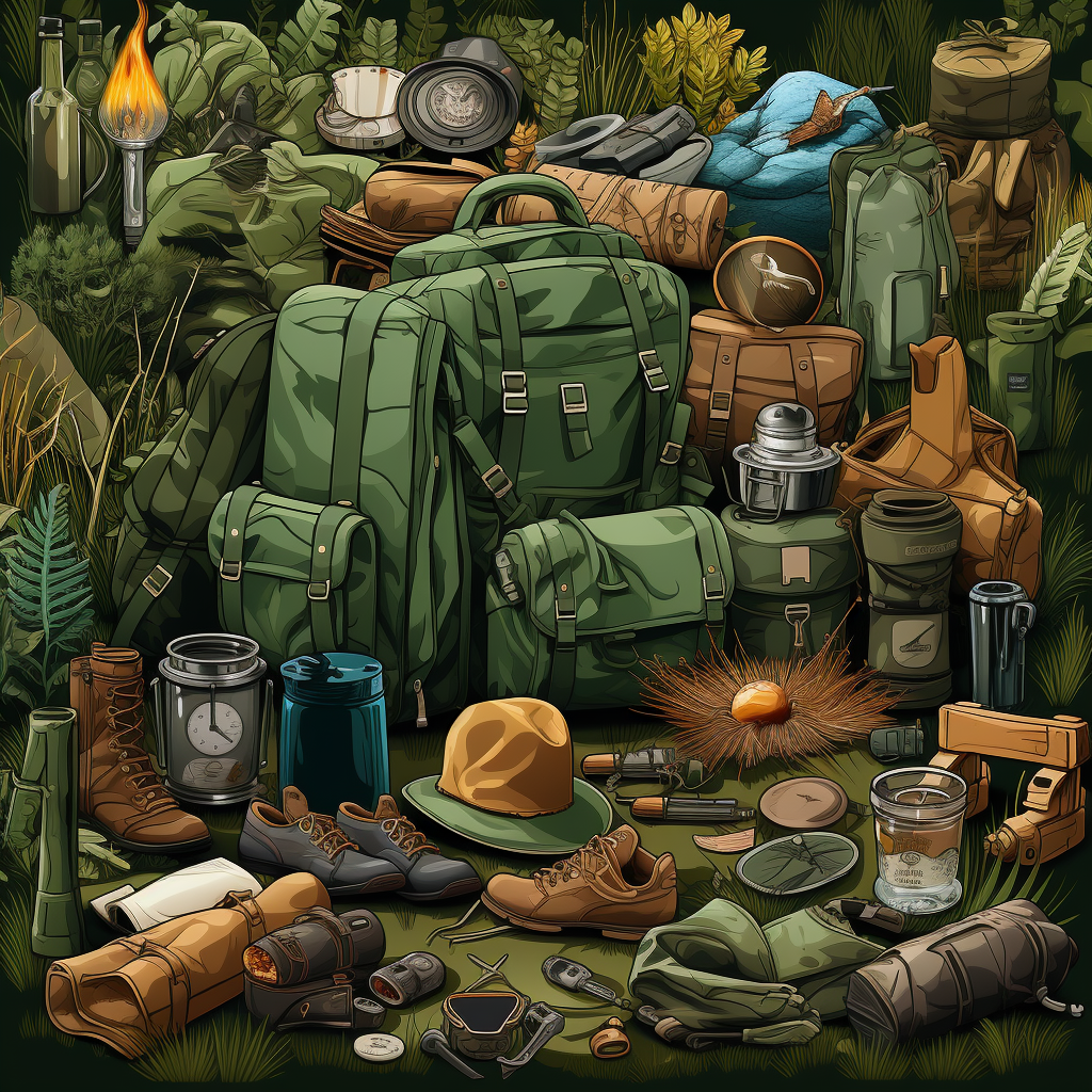 Pattern of hunting supplies