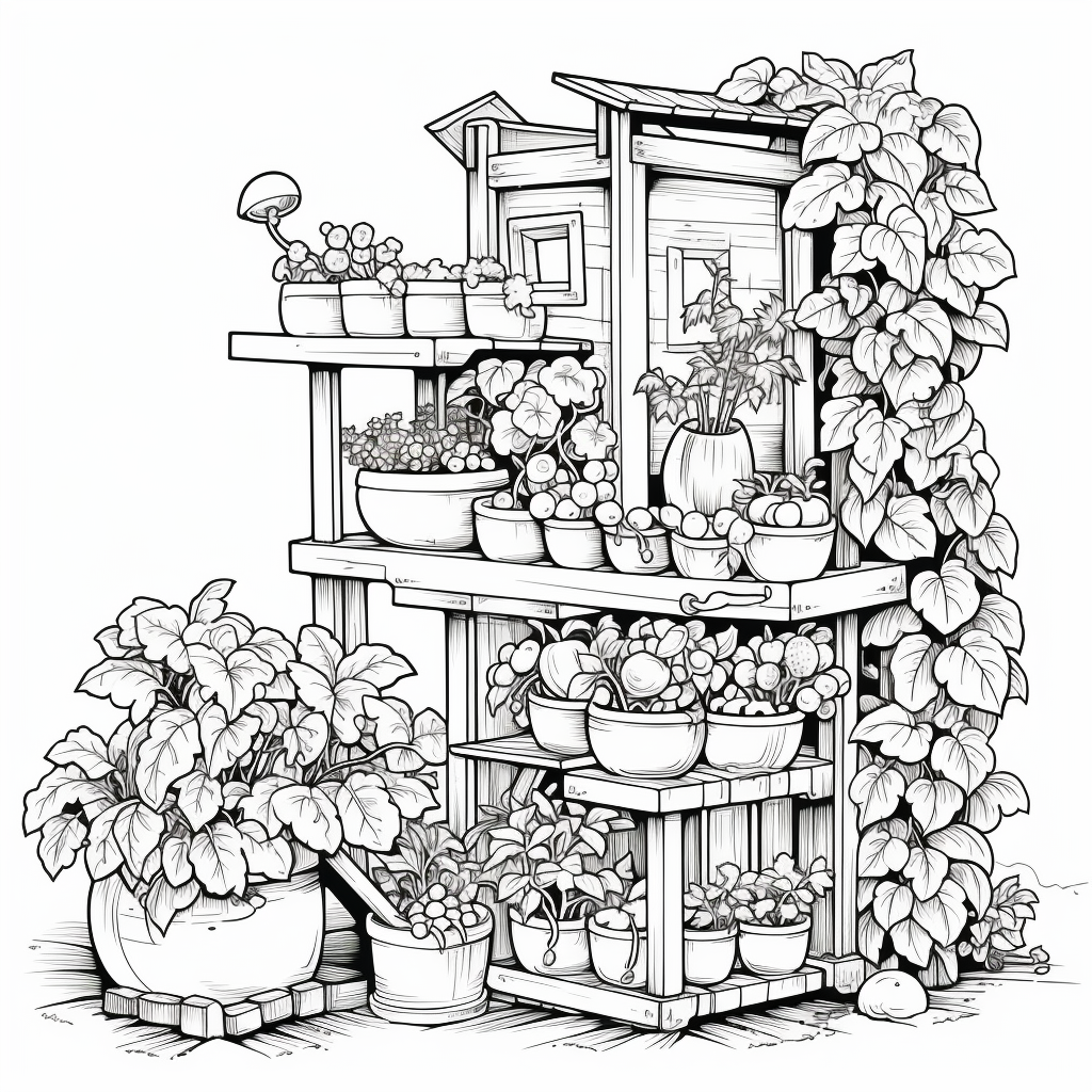 Lush Vertical Hydroponic Garden