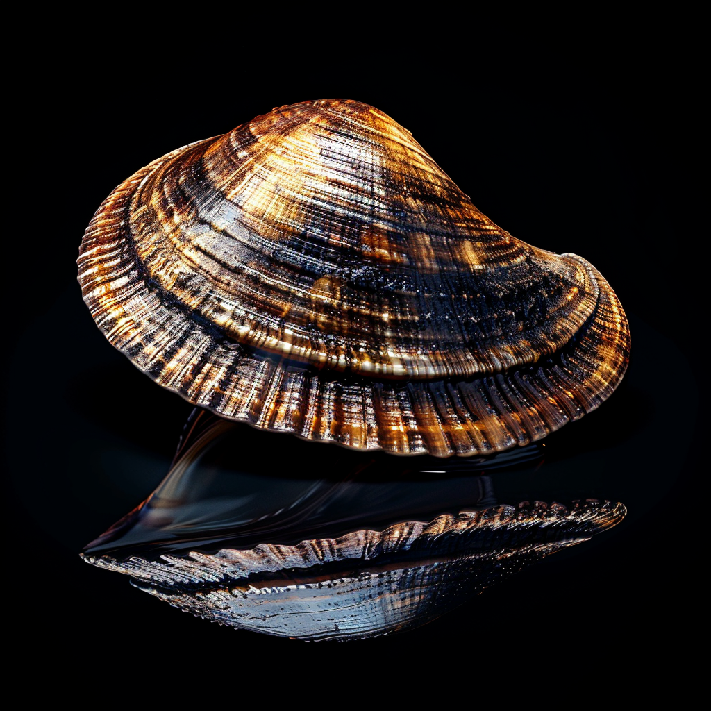 Hyper Realistic Clam Image Closeup