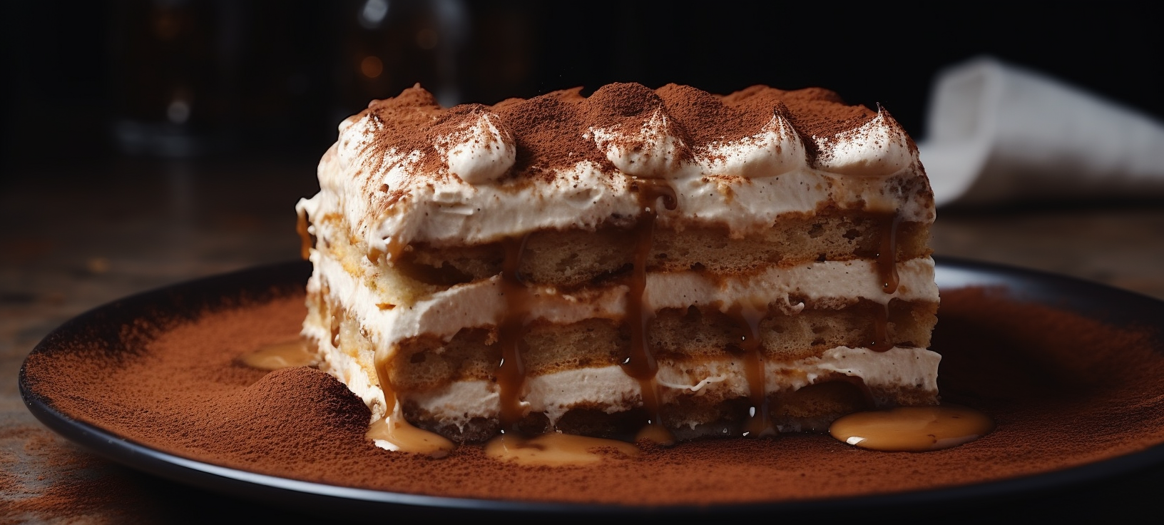 Decadent Tiramisu Dessert with Chocolate Shavings