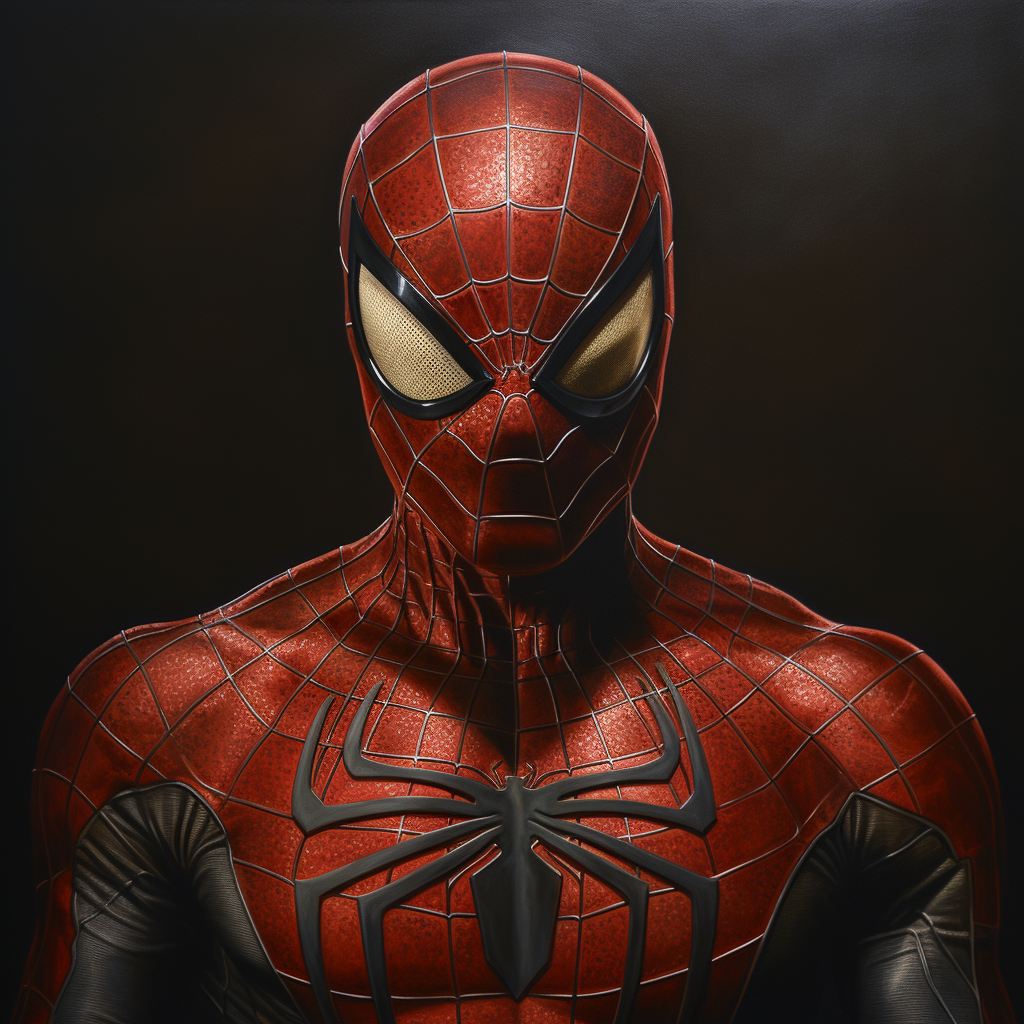 Hyper Realism Symbol Spider-Man Artwork