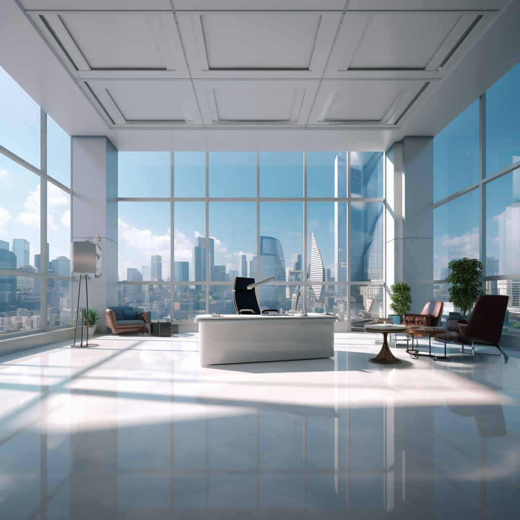 Hyper Realistic Luxury Office Background for Zoom Call