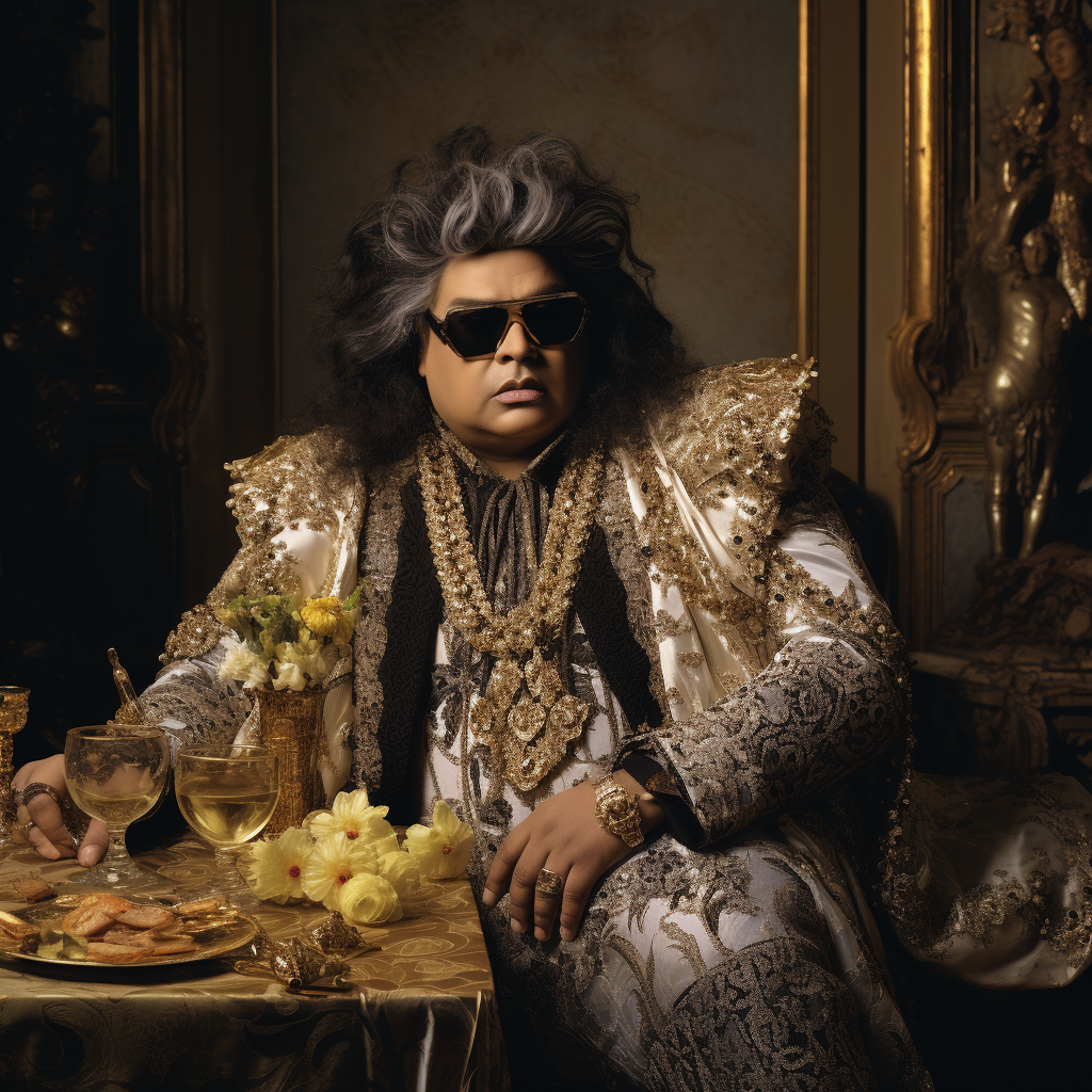 Hyper Realistic Bappi Lahiri Vogue Cover Shot