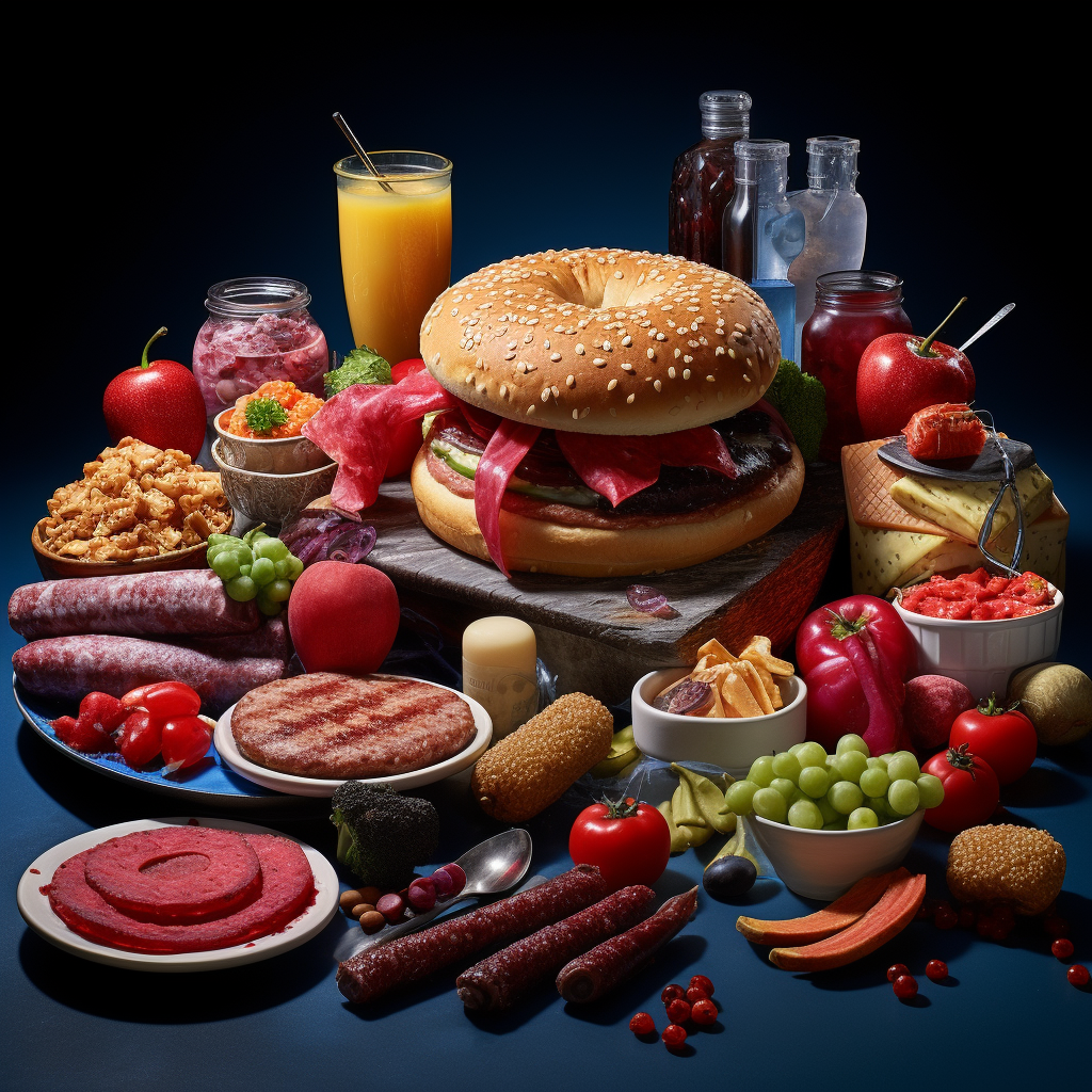 Mouthwatering hyperrealistic food photo