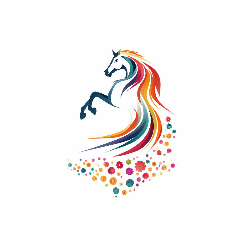 Minimalist Ibero-American Horse Festival Logo