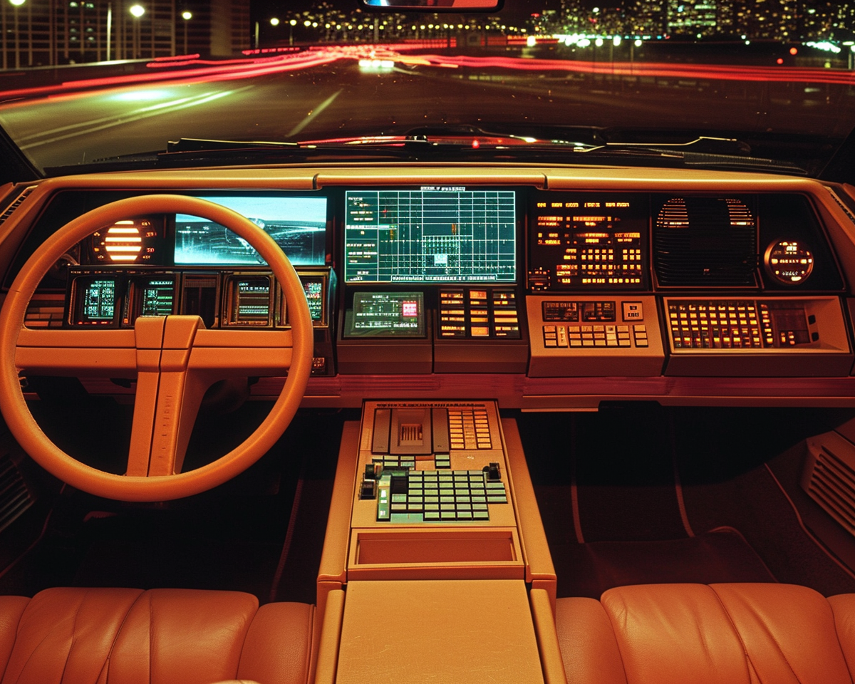 Vintage IBM car interior design