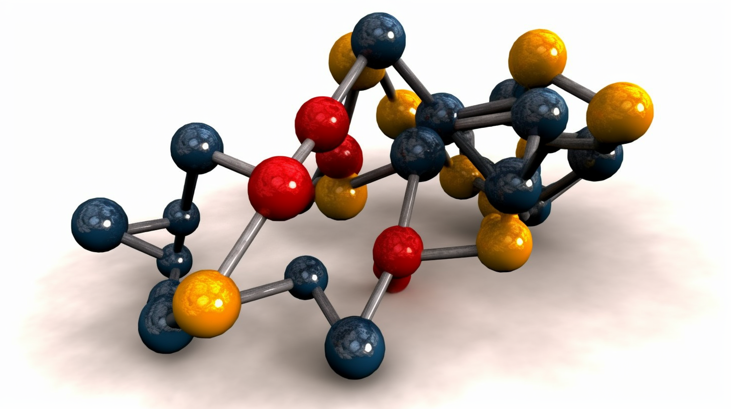 Illustration of Ibogaine Molecule Structure