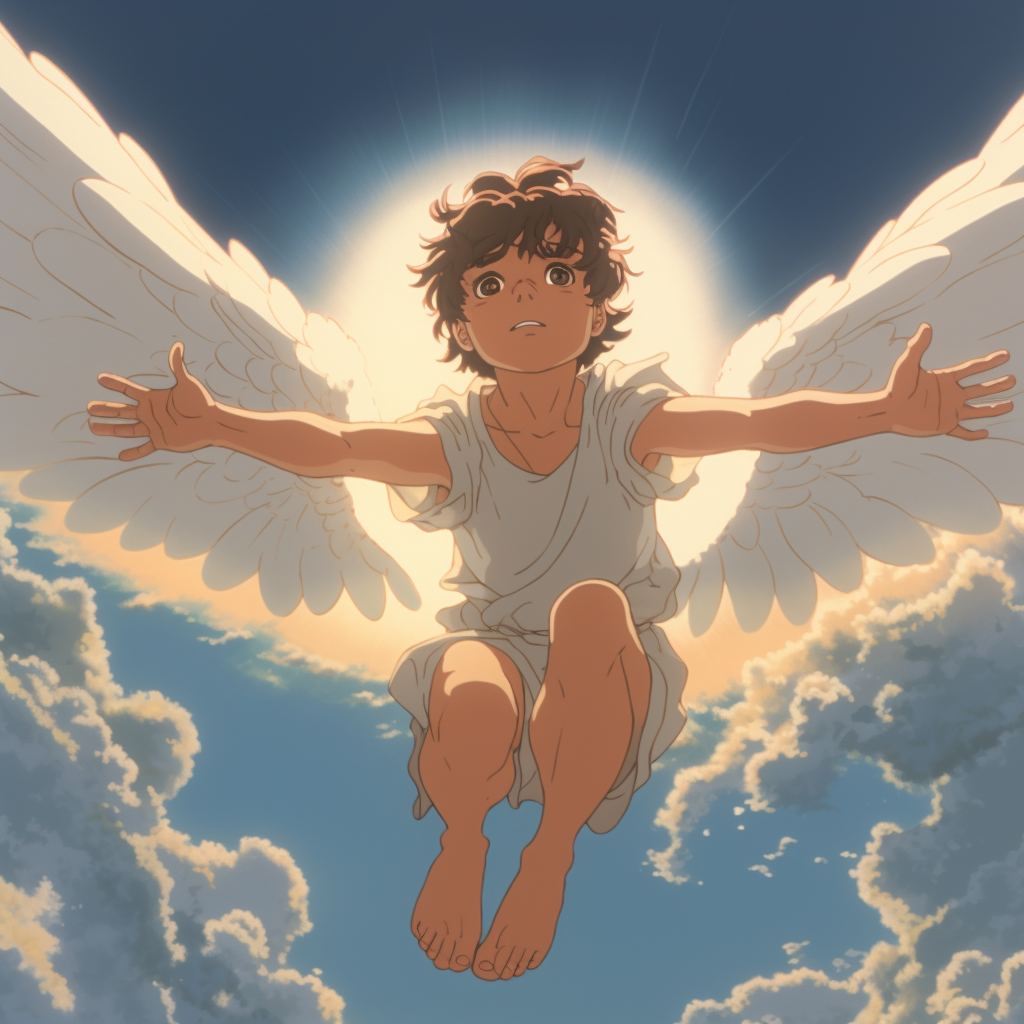 Hayao Miyazaki's Retro Anime of Icarus Angel Boy